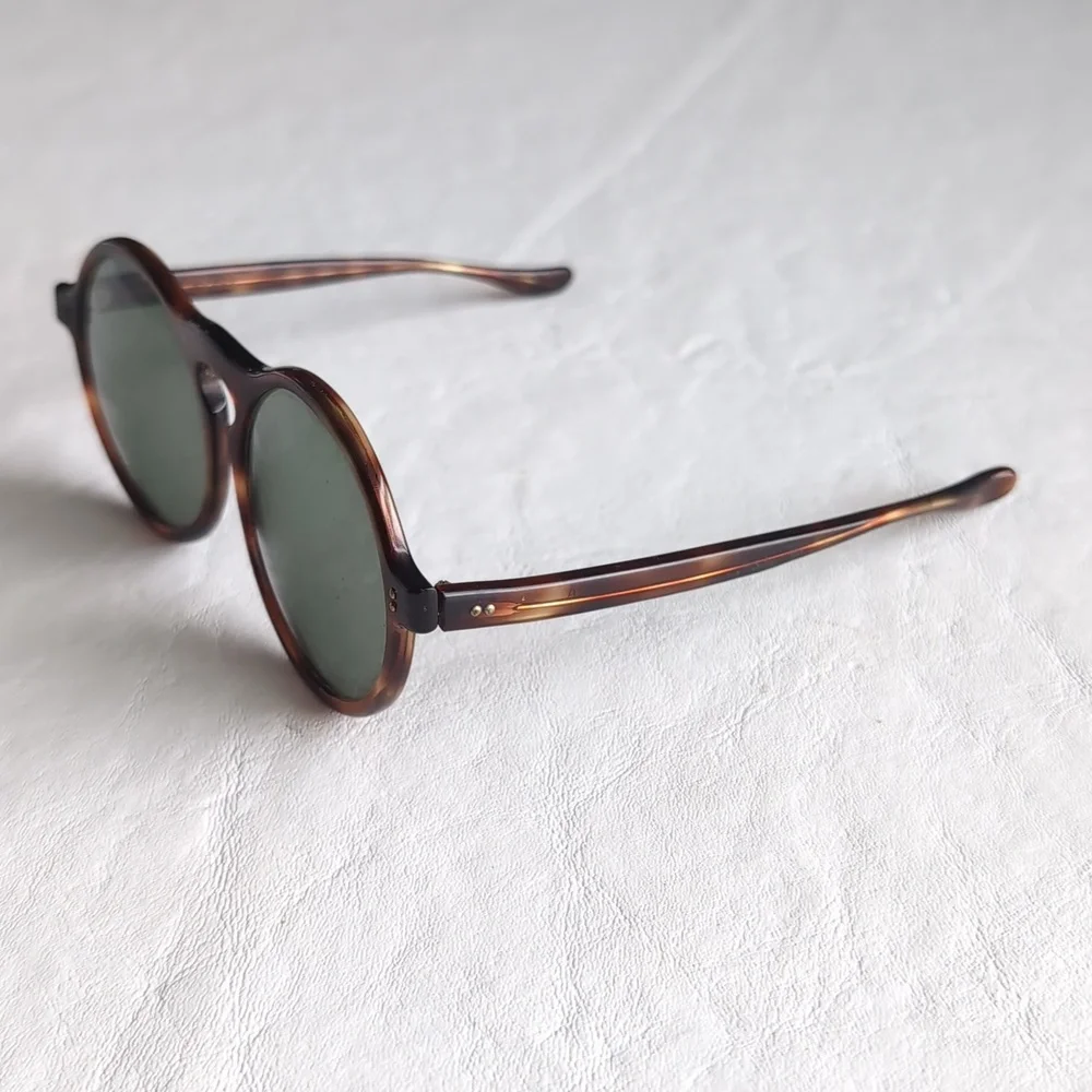Bausch & Lomb Vintage Rare Sintra Large Round Sunglasses Tortes Shell Colorway